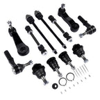 12Pcs Front Ball Joints Tie Rods Idler Pitman Arm for Chevy Silverado 2500 3500