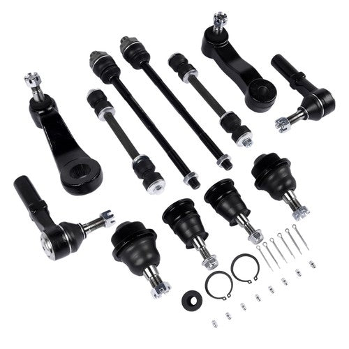 12Pcs Front Ball Joints Tie Rods Idler Pitman Arm for Chevy Silverado 2500 3500