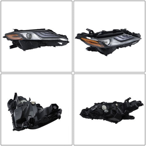 Black Housing For 21 22 Toyota Camry XSE XLE Full LED Headlight Assy Right Side