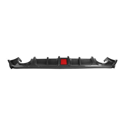 Rear Bumper Diffuser Lip Carbon Style with LED Light for Infiniti Q60 2017-2022