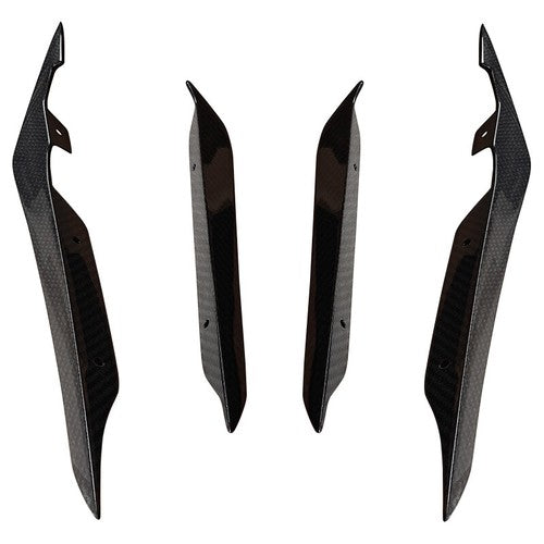 4PCS Carbon Fiber Front Bumper Side Blade Canard Fin for Subaru WRX VB S4