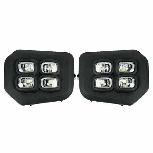 4-Eyes DRL LED White&Amber Fog lights Turn signal for 2016-2022 for Toyota Tacoma