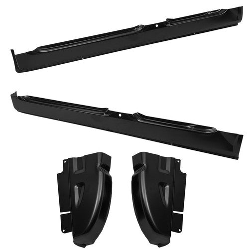 Rocker Panels & Cab Corners 4PCS for 02-08 for Dodge Ram Quad Cab OE Style