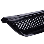 For 1999-2000 Honda Civic JDM Type R Black Grille Grill & LED Fog Lights 3PCS