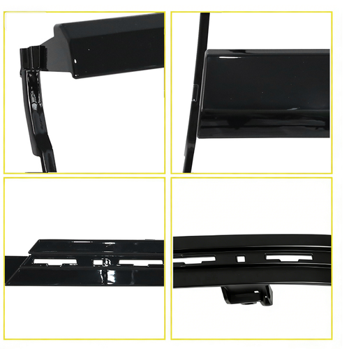Headlight Trim Bezel Cover for Chevy Silverado 1500 2016-2018 Black Pair