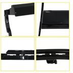 Headlight Trim Bezel Cover for Chevy Silverado 1500 2016-2018 Black Pair