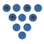 10 Pack 3" Blue Quick Change Easy Strip & Clean Discs For Paint Rust New