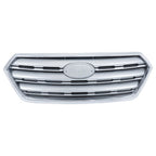 Plastic Front Upper & Lower Grilles 2 Pcs Fit For Subaru Outback 2015-2017