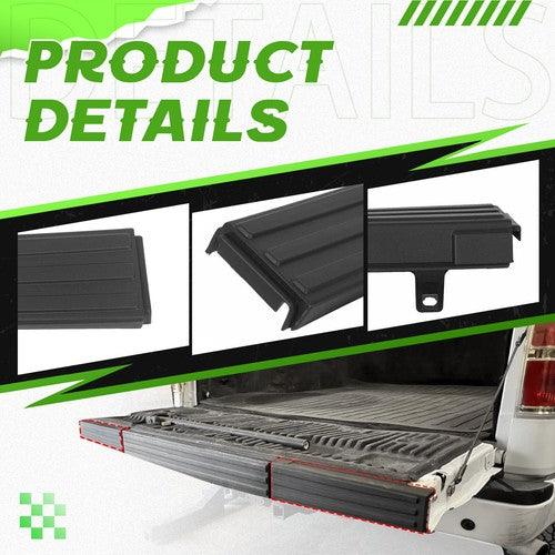 Fit For 09-14 Ford F150 Tailgate Top Protector Spoiler Cover Moulding Cap Black