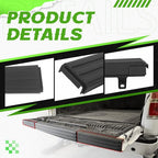Fit For 09-14 Ford F150 Tailgate Top Protector Spoiler Cover Moulding Cap Black