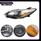 For 2015-2017 Toyota Camry LE SE Left+Right Halogen Headlamp Black Headlight Set