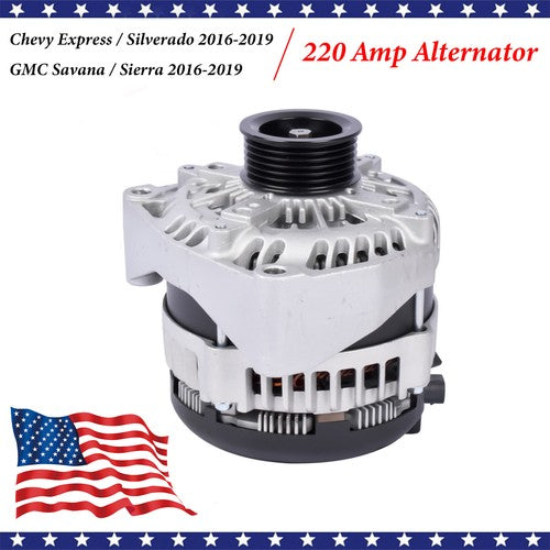 Alternator 220A for GMC Sierra Chevy Silverado 2500 HD 2015-2019 Suburban 3500HD