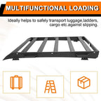 Roof Rack Cargo Carrier Steel For Toyota Tacoma 2005 To 2023 Double Cab 330 Lbs