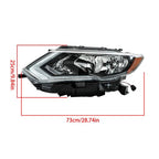 Headlight Headlamps Assembly Fit For 2017-2019 Nissan Rogue LH Side Clear Lens