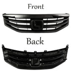 Front Bumper Upper Gloss Black Mesh Grill Grille for 2011 2012 for Honda Accord