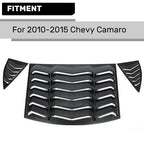 Rear Side Window Louvers Cover for 2010-2015 2011 2012 2013 2014 2015 Chevy Camaro