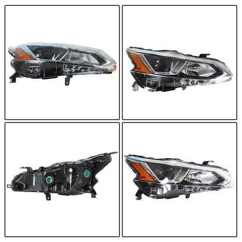 Right Side Headlight Headlamp Halogen For 2019-2020 Nissan Altima Chrome Housing