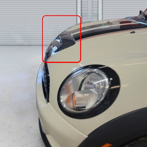 Hood Scoop for 07-13 Mini Cooper S R55 R56 R58 R59 Air Intake Vent Carbon Style