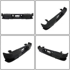 Rear Step Bumper Black For 2015-2022 Chevy Colorado Canyon W/o Sensor Holes