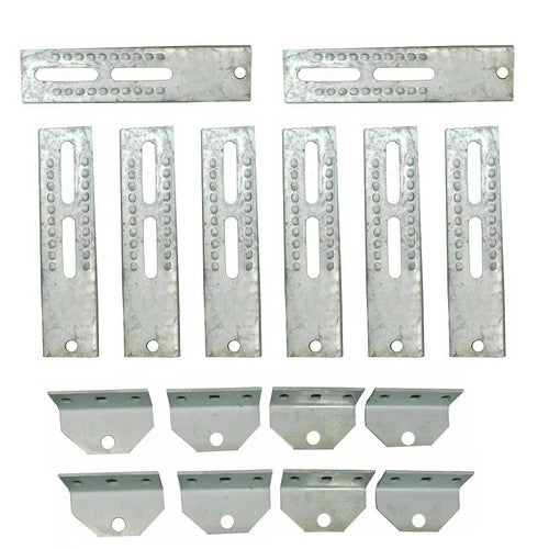 8 Pcs 10 Inch Tall Galvanized Boat Trailer Vertical Bunk Board Brackets Bolster
