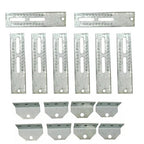 8 Pcs 10 Inch Tall Galvanized Boat Trailer Vertical Bunk Board Brackets Bolster
