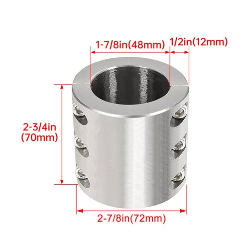 4 Steel Tube Clamps for 1 875 1 7 8 Size Tube Roll Cage Mount