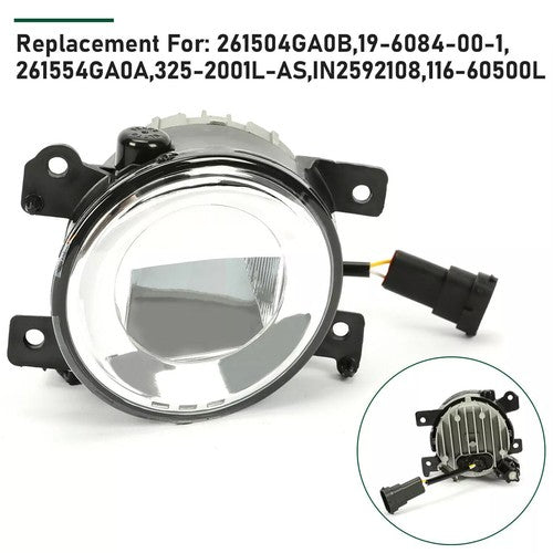 Front Left Side Fog Light Bumper Mounted Lamp For Infiniti Q50 QX60 QX80 14-20