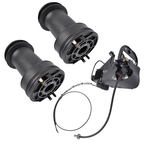 3PCS Rear Air Suspension Air Springs Compressor For 13-19 Cadillac XTS 3.6L V6