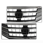 For 2010 2011 2012 Honda Crosstour EX EX-L Front Upper Chrome Bumper Mesh Grille