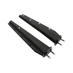 2.5" Bolt Spacing 30" Mud Flap Hanger Set Spring Loaded Straight For Semi Trucks