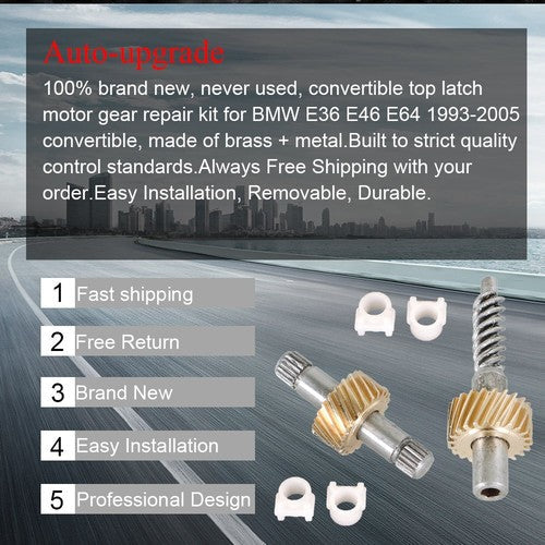 Gear Repair Buckle Kit For BMW 3 Series E36 E46 E64 Convertible Top Latch Motor
