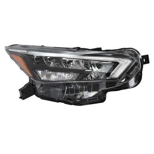 For Nissan Versa 2020-2021 Passenger Side Headlight Replacement Chrome Housing