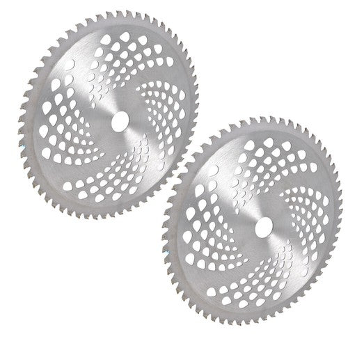 10" x 60T Carbide Tip Brush Blades For Cutter, Trimmer, Weed Eater 2 Pack