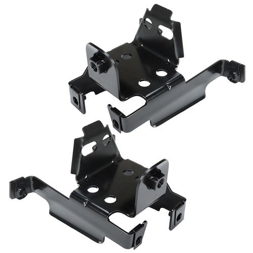 Black Fit For 2011-2014 GMC Sierra 2500/3500 HD Front Bumper Bracket 2 Pc LH&RH