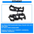 Bumper Support Bracket Front Left Right Side LH RH for 2016-2018 GMC Sierra 1500