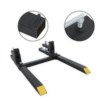 43" Pallet Forks Clamp On Tractor Forks w/Adjustable Bucket Forks 2000lbs