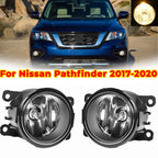 Bumper Clear Fog Light Lamp Replaces Lens Pair for Nissan Pathfinder 2017-2020