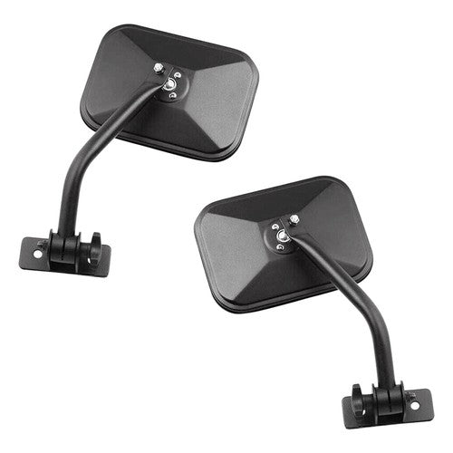 Quick Release Side Hinge View Mirrors for Jeep Wrangler TJ JK 1997-2018