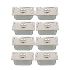 Restaurant Steam Table Pans 8 Pack 1/3 Size 6 Inch Deep Thickened with Lid