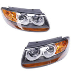 Headlight Set for 07-09 Hyundai Santa Fe with 2-Plug-In Connector Left and Right