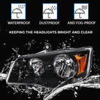Headlights for 11-19 Dodge Grand Caravan 08-16 Chrysler Town and Country Left Driver