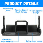 for 2 Inch Receiver Kawasaki Mule 600 610 SX 07-23 Rear Trailer Hitch Mount Bracket