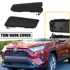 Front Bumper Tow Hook Eye Cover Cap 2X for Toyota RAV4 2019 2020 2021 2022 2023