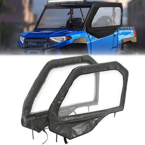 Pair Soft Doors Enclosure Powder Coated Fit For Polaris General Models Universal
