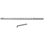 1/8" A Style 1/8" x 5" HSS Standard Keyway Broach With Shim LOC 13/64-1-1/8" New