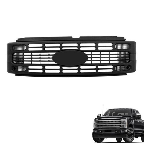 For Ford F250 2023 2024  Super Duty XL/XLT Black Plastic Grille Front Upper New