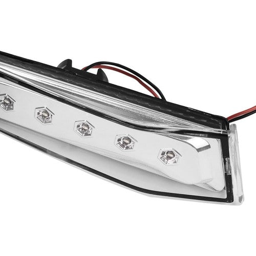White LED Bumper Side Marker Lights Clear for 2003-2007 for Infiniti G35 Coupe