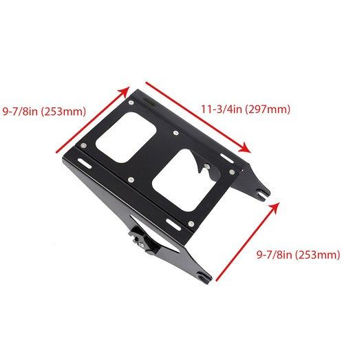 Razor Pack Trunk Backrest Rack For Harley Touring Road King Street Glide 14-26