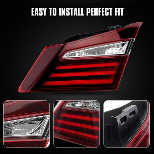 34150T2AA21 Rear Passenger Inner Tail Light for 2016-2017 for Honda Accord Sedan