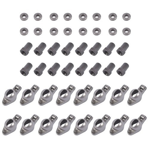 Steel Roller Tip Rocker Arms Set for Small Block Chevy 350 1.5 Ratio 3/8" Stud